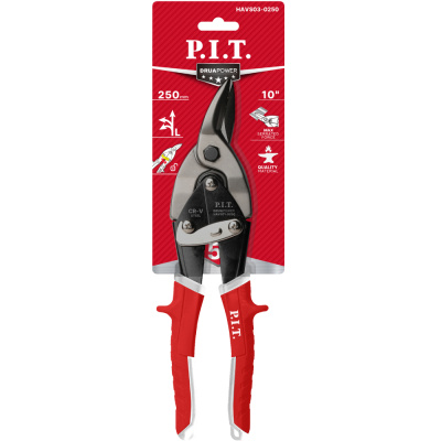 Ножницы по металлу P.I.T., правые, лезвия 40 мм, 1,2 мм, CrV, 250 мм купить в отделе магазина Экономстрой