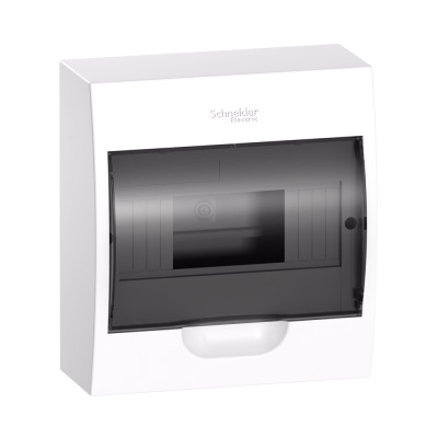 Корпус навесной (бокс распределительный) Systeme Electric City9 (IP40), ОП, 8 модулей, с прозрачной дверцей, 200х184х94 мм купить в отделе магазина Экономстрой