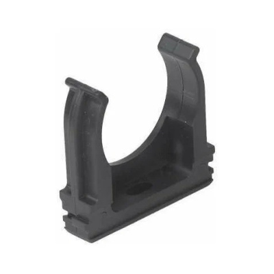 Крепеж-клипса Ruvinil, для трубы, пластик, черный, 25 мм, 100 шт