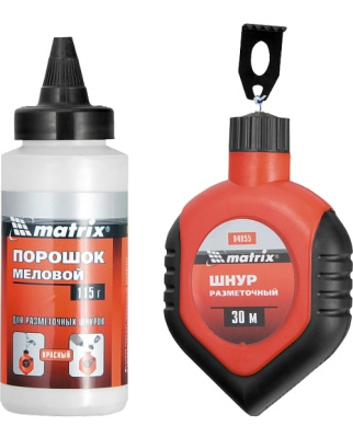Разметочный шнур + красный порошок MATRIX MASTER 84855 купить в отделе магазина Экономстрой