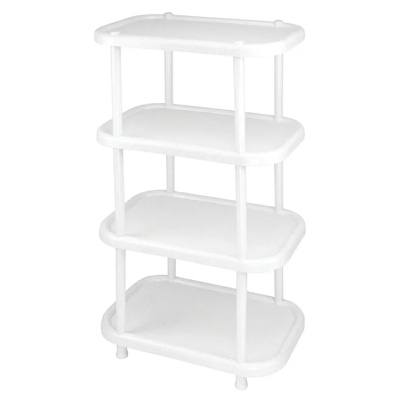 Полка овальная, мраморный, 4 секции, 307x492x827 мм купить в отделе магазина Экономстрой