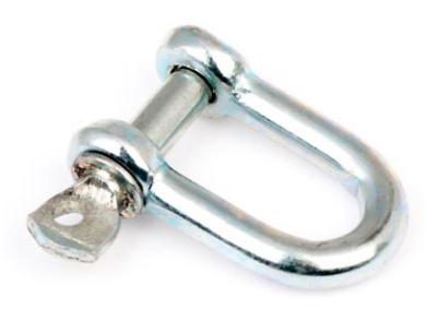 Скоба такелажная СТРОЙБАТ, белый цинк, 6 мм (2 шт) купить в отделе магазина Экономстрой