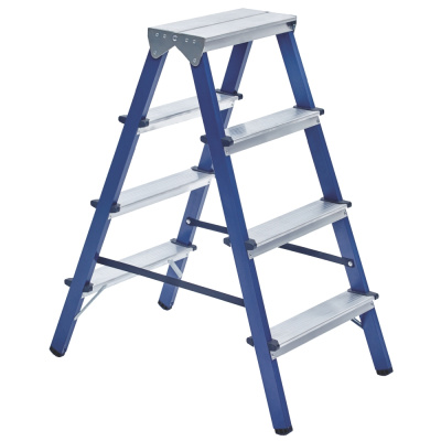 Стремянка двусторонняя сталь 4 ступени 0,64/2,72 м 4004 купить в отделе магазина Экономстрой