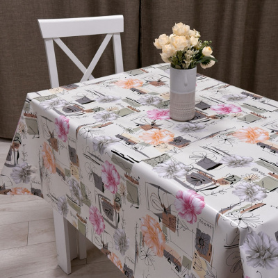 Клеенка Mirror, ПВХ, на нетканной основе, 140 см, Весенние цветы купить в отделе магазина Экономстрой