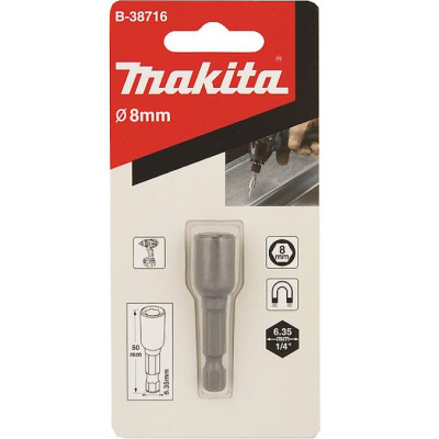 Магнитная торцовая головка Makita B-38716, 8×50 мм купить в отделе магазина Экономстрой