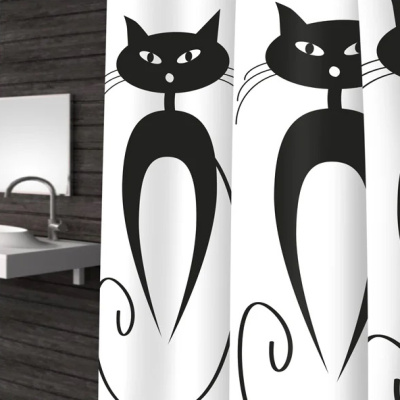 Штора для ванн Bacchetta Cats, 180х200 см купить в отделе магазина Экономстрой