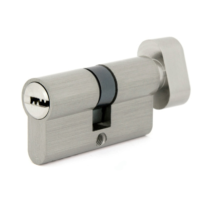 Цилиндровый механизм Palladium,  ZN 60, C BK SN, матовый никель, с вертушкой