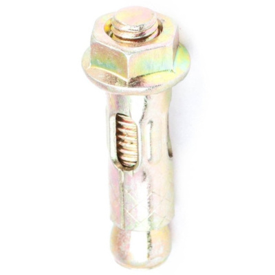 Анкерный болт оцинкованный с гайкой, Стройбат, сталь, 8х40 мм (5 шт) купить в отделе магазина Экономстрой