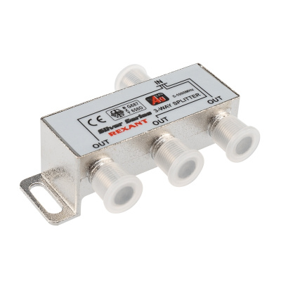 Делитель Rexant, ТВ x 3 F, BOX, 5-1000 МГц купить в отделе магазина Экономстрой