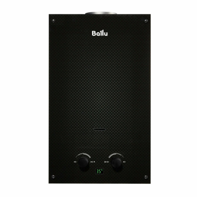Водонагревательная газовая колонка Ballu GWH 10 Fiery Glass Carbon
