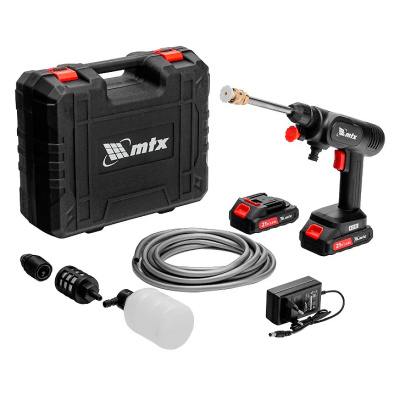 Моечная машина высокого давления аккумуляторная MTX А-21-02, 40 бар, 4 л/мин, Li-ion 21 В, 2 аккумулятора купить в отделе магазина Экономстрой