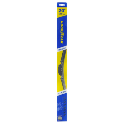 Щетка стеклоочистителя бескаркасная Goodyear Premium, 20&quot;/51 см (8 переходников)