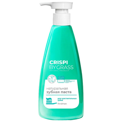 Зубная паста Grass, Crispi, для чувствительных зубов, флакон 250 мл