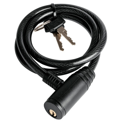 Замок навесной тросовый Ajax PD-0665-KEY, 6 мм, 65 см купить в отделе магазина Экономстрой