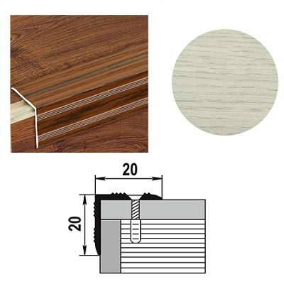 Порог-угол 20х20х900мм дуб артик ПУ 05.900.105 купить в отделе магазина Экономстрой