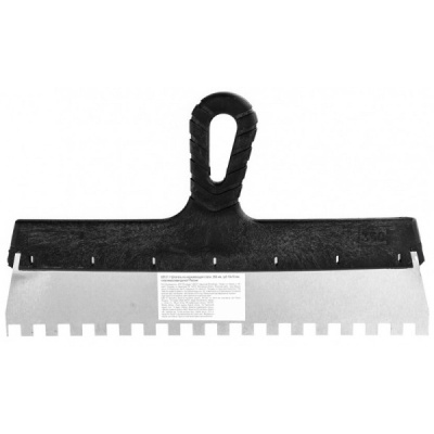 Шпатель зубчатый  пластмассовая ручка, зуб 10х10 мм, 350 мм купить в отделе магазина Экономстрой