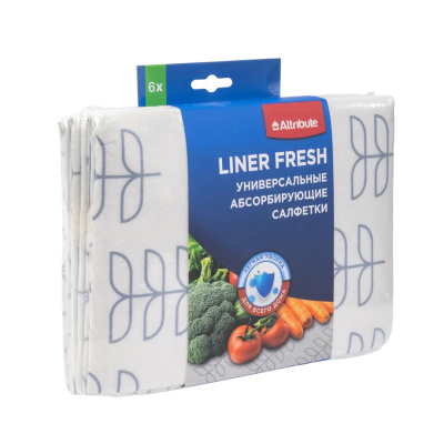 Набор салфеток абсорбирующих LINER FRESH универсальных, 6 шт купить в отделе магазина Экономстрой