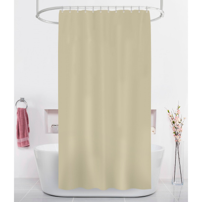 Штора для ванн PEVA GX003-BE, бежевая, 180х180 см купить в отделе магазина Экономстрой