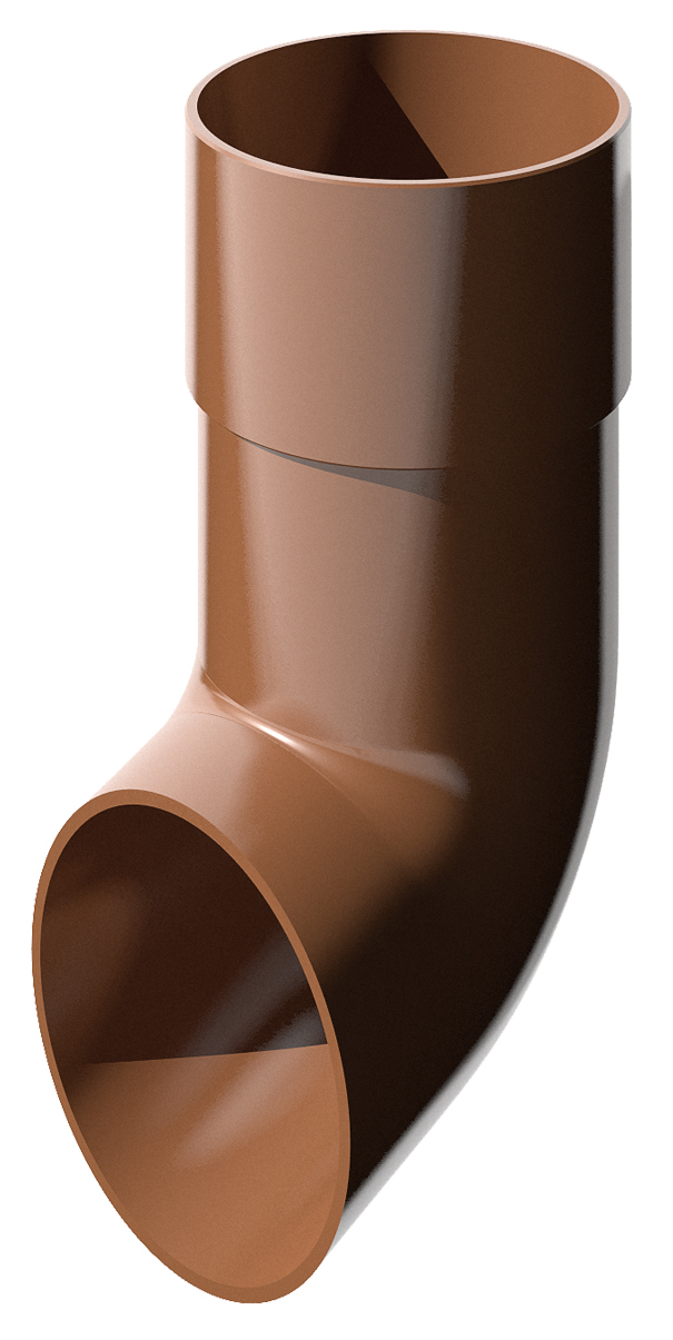картинка Слив трубы ТЕХНОНИКОЛЬ ПВХ 82 мм, коричневый от магазина Экономстрой