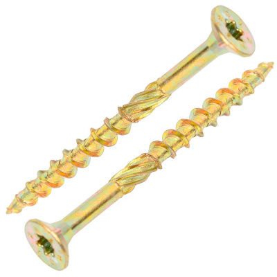 Саморез конструкционный потайной Torx по дереву, желтый цинк, 5х60 мм (10 шт) купить в отделе магазина Экономстрой