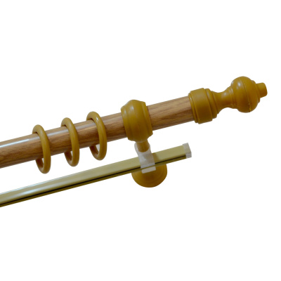 Карниз круглый, металлопластик, дуб, d 28, 2 м купить в отделе магазина Экономстрой