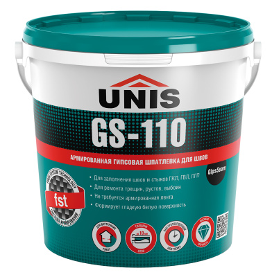 Шпатлевка для швов Unis GS-110 GipsSeam ГКЛ, 5 кг купить в отделе магазина Экономстрой