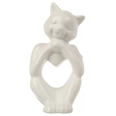 Фигурка декоративная Кошечка, керамика, 6,5х6,5х13,5 см, Y4-9107 купить в отделе магазина Экономстрой