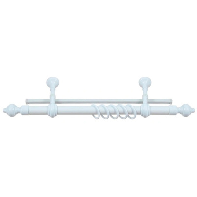 Карниз Legrand Кантри 2-рядный металлопластиковый, 3 м, белый