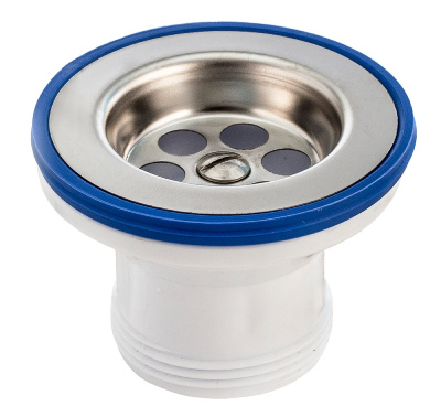 Выпуск Элит с нержавеющей чашкой 70 мм 1 1/2" 30980641 купить в отделе магазина Экономстрой