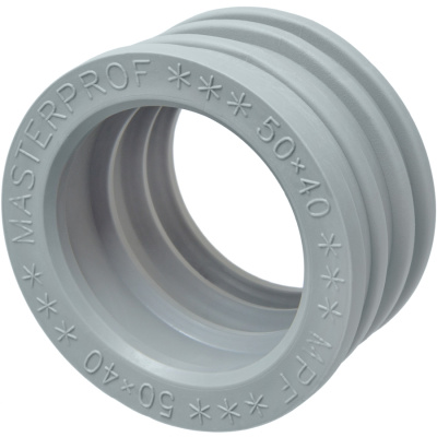 Манжета для канализации удлиненная MPF (MasterProf), серый, 50х40 мм купить в отделе магазина Экономстрой