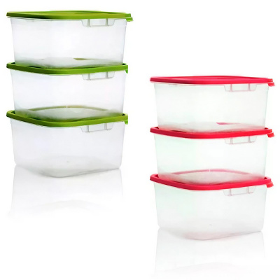 Комплект контейнеров СВЧ квадро Каскад-2, 1 л (3 шт) купить в отделе магазина Экономстрой