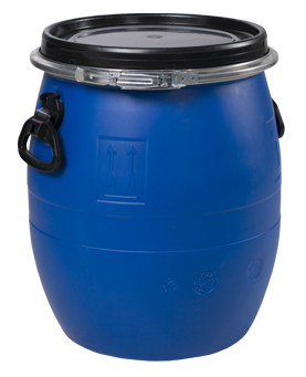 Бочка ЗТИ Оpen Top 48 л, пластиковая, синяя, с крышкой купить в отделе магазина Экономстрой