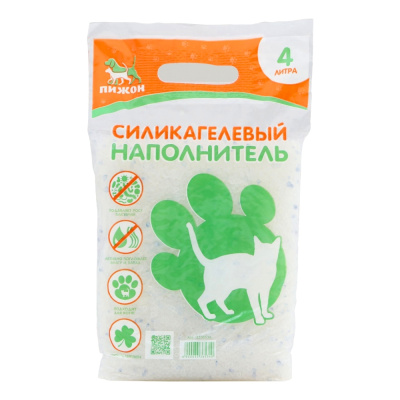 Наполнитель силикагелевый &quot;Пижон&quot;, 4 л