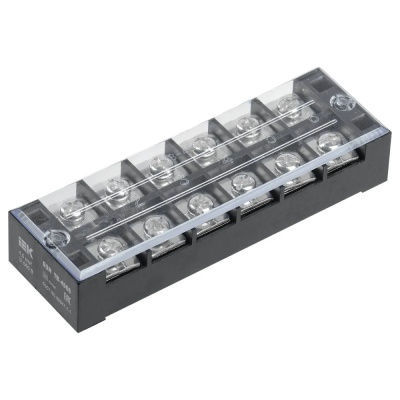 Блок зажимов IEK (ИЭК), ТВ-2506, АБС пластик, 25А 2,5-мм2, 6 пар купить в отделе магазина Экономстрой