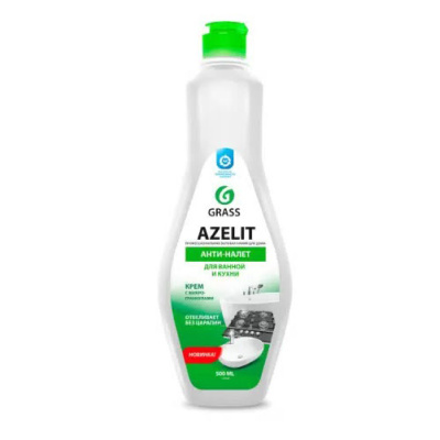 Чистящий крем для кухни и ванной комнаты анти-налет Azelit Grass, 500 мл