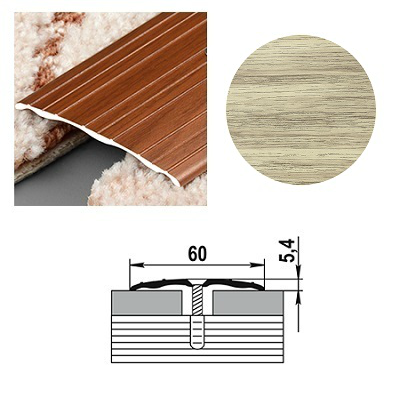 Порог-стык 60х900мм клён белёный ПС 07-1.900.089 купить в отделе магазина Экономстрой