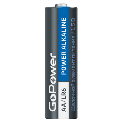 Батарейка щелочная GoPower Alkaline LR6 - BL1 / АА, 1,5V (1 шт) купить в отделе магазина Экономстрой