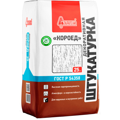Штукатурка декоративная Старатели Короед, 2 мм, 25 кг