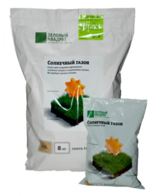 Семена газона Зеленый квадрат СОЛНЕЧНЫЙ, 1 кг купить в отделе магазина Экономстрой