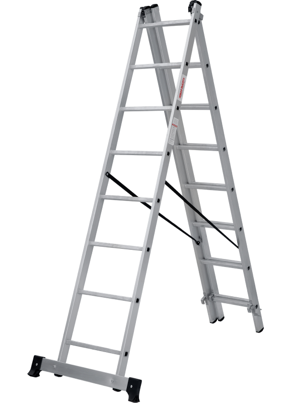 Лестница 3-секции 3х8 ступени, Новая Высота, NV1230/рабочая высота 5,68 м 1230308 купить в отделе Лестницы, стремянки магазина Экономстрой