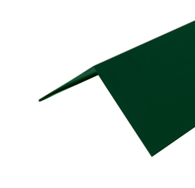 Конёк простой 160х160 мм, 2 м, зелёный (RAL 6005)