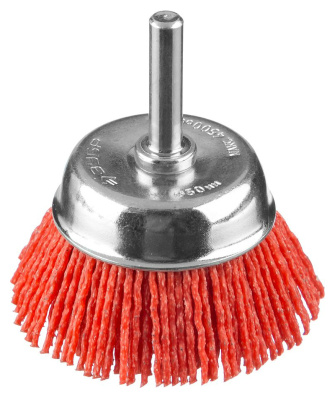 Щетка чашечная для дрели (50 мм), со шпилькой с абразивным покрытием, Зубр 35165-050_z02 купить в отделе магазина Экономстрой