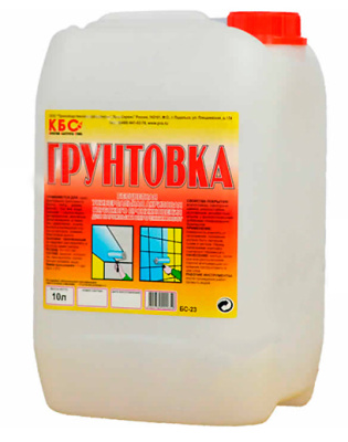 Грунтовка универсальная КБС БС-23 глубокого проникновения, 10 л купить в отделе магазина Экономстрой