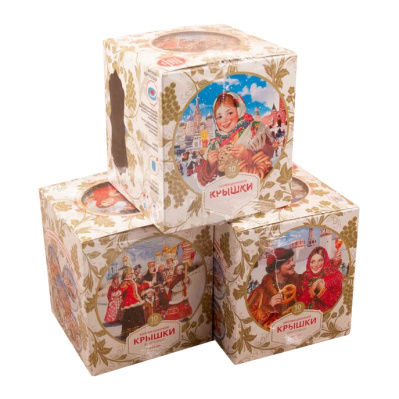 Крышка Твист-офф III-82, Москвичка, "Народные гулянья", 10 шт купить в отделе магазина Экономстрой