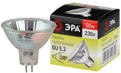 Лампа галогенная Эра GU5.3-JCDR (MR16)-50W-230V-CL 800lm 3000К, C0027365 купить в отделе магазина Экономстрой