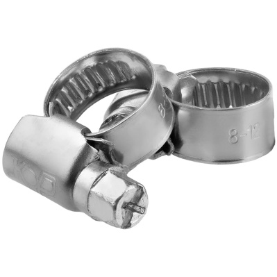 Хомут обжимной 9 мм MasterProf из нержавеющей стали 8-12 мм (2 шт) купить в отделе магазина Экономстрой