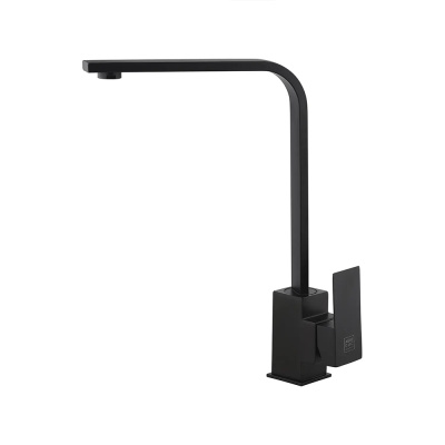 Смеситель для кухни Aqueduc 345324, одноручковый, высокий излив, нержавеющая сталь, черный купить в отделе магазина Экономстрой