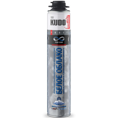 Пена монтажная профи Kudo Pure Cloud, зимняя, полиуретановая, 80 л, 1000 мл купить в отделе магазина Экономстрой