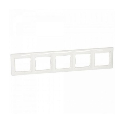 Рамка 5 постов, белая, VALENA (индивидуальная упаковка) (696744) купить в отделе магазина Экономстрой