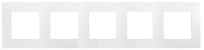 Рамка 5 постов белая Etika купить в отделе магазина Экономстрой